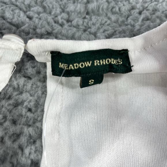 MEADOW RHODES JUMP SUIT WOMENS SMALL WHITE ROMPER ONE PIECE NWT NEW STRIPE *READ - Picture 3 of 14